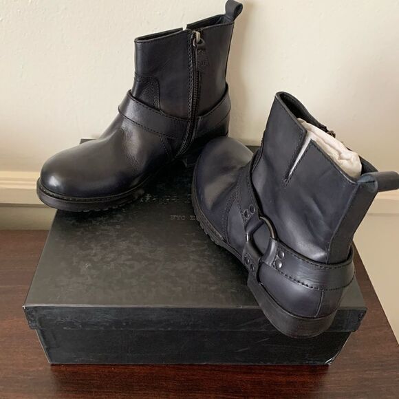 Vintage Foundry Morgan biker boot size 6 black new - Picture 14 of 15